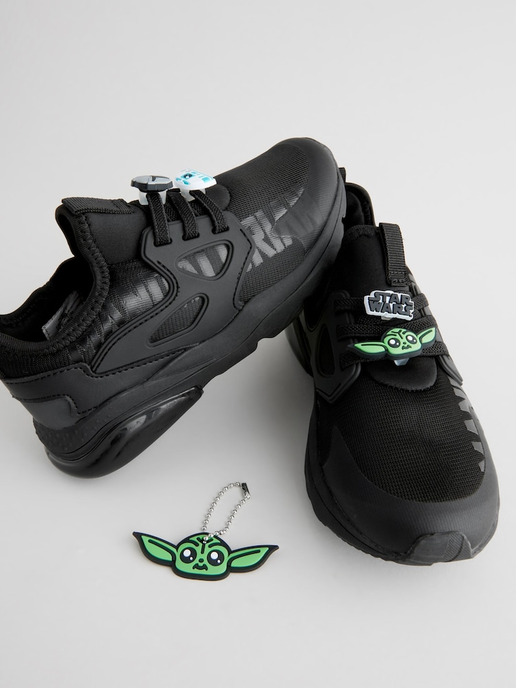 Black Star Wars Elastic Lace Trainers - Image 1 of 8