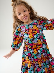 Little Bird by Jools Oliver Colourful Paisely Puff Sleeve 100% Cotton Dress - Image 1 of 7