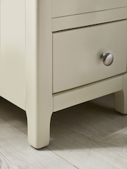Julian Bowen White Oak Somerset Compact 3 Drawer Bedside Table - Image 6 of 10