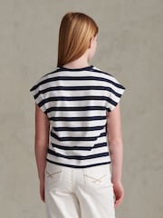 U.S. Polo Assn Blue Cap Sleeve Tank Top - Image 4 of 6