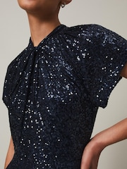 Phase Eight Blue Kayla Sequin Ombre Maxi Dress - Image 5 of 7