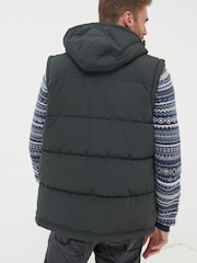 FatFace Green Launton Puffer Gilet - Image 2 of 4