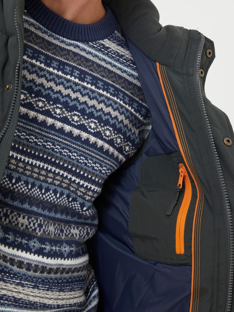 FatFace Green Launton Puffer Gilet - Image 4 of 4