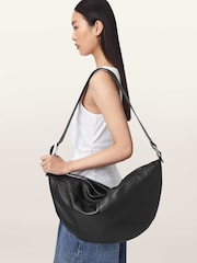 AllSaints Black Luna Shoulder Bag - Image 1 of 6