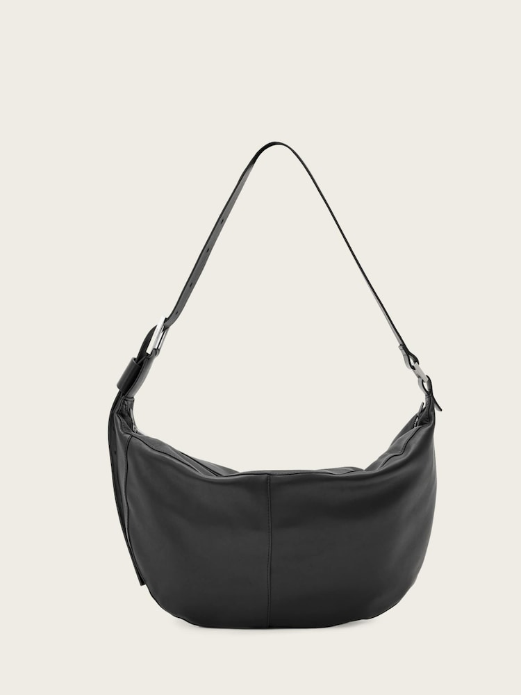 AllSaints Black Luna Shoulder Bag - Image 2 of 6