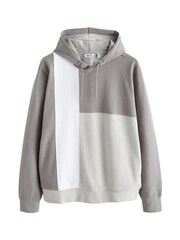 Grey/White Block Overhead Hoodie - Image 1 of 7