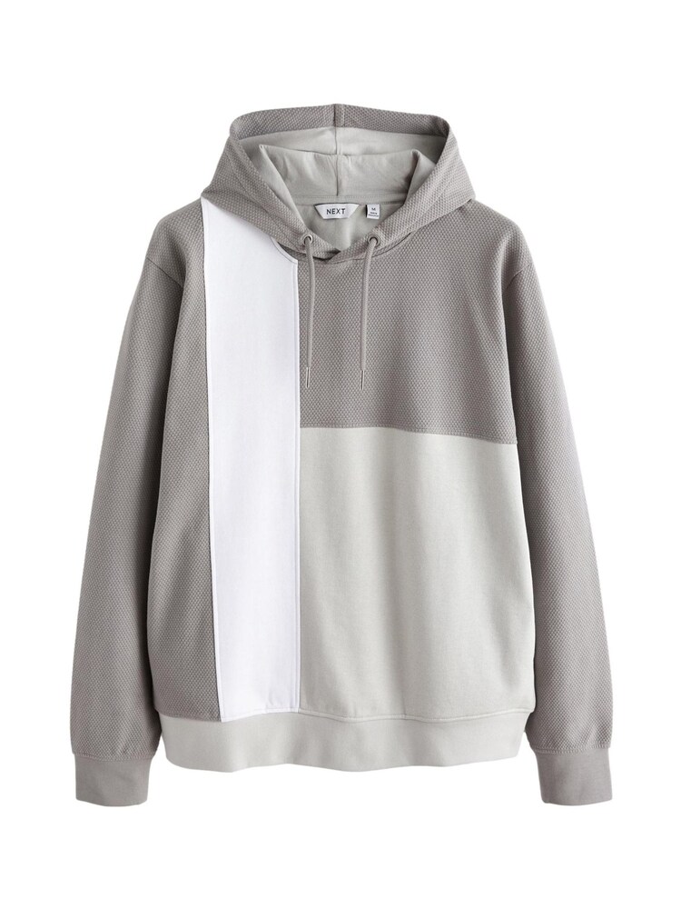 Grey/White Block Overhead Hoodie - Image 1 of 7