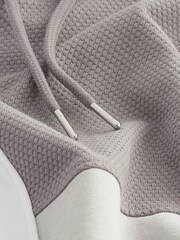 Grey/White Block Overhead Hoodie - Image 2 of 7
