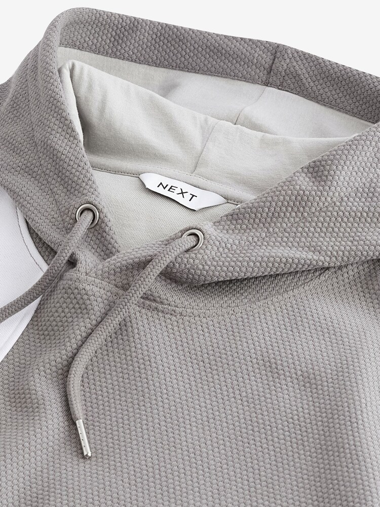 Gris/Blanc - Sweat à capuche Block - Image 3 of 7