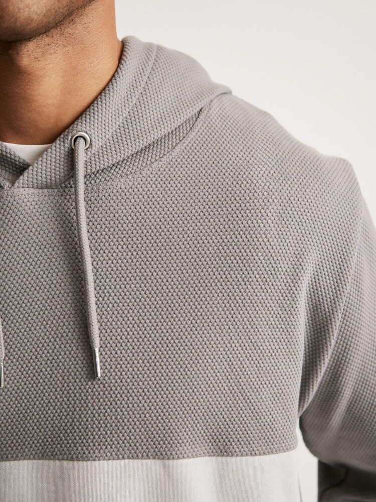 Gris/Blanc - Sweat à capuche Block - Image 4 of 7