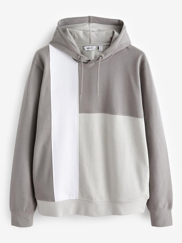 Gris/Blanc - Sweat à capuche Block - Image 5 of 7