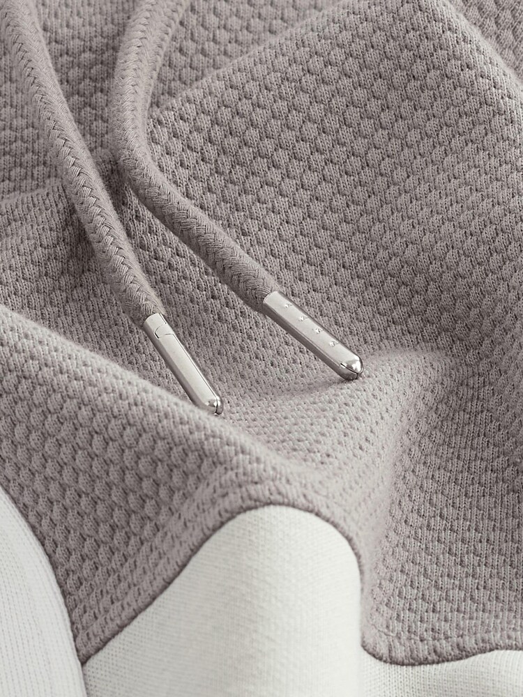 Gris/Blanc - Sweat à capuche Block - Image 6 of 7