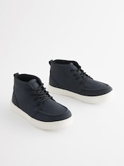 Black Wide Fit (G) Smart Lace-Up Boots - Image 2 of 5