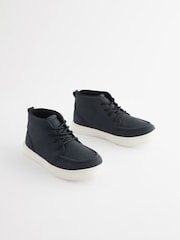 Black Wide Fit (G) Smart Lace-Up Boots - Image 5 of 5