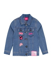 Character Barbie Denim Jacket With Embroidered Patches - 5의 이미지 1