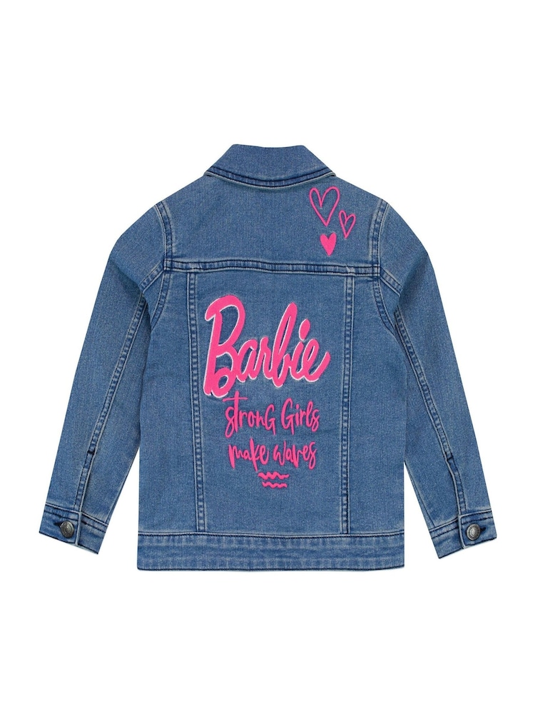 Character Barbie Denim Jacket With Embroidered Patches - 5의 이미지 2