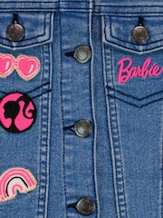 Character Barbie Denim Jacket With Embroidered Patches - 5의 이미지 4