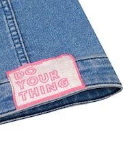 Character Barbie Denim Jacket With Embroidered Patches - 5의 이미지 5