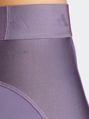 adidas Purple Hyperglam Shine Full Length Leggings - Image 4 of 6