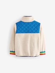 Little Bird by Jools Oliver Multi Colourblock Borg Fleece Jacket - Image 8 of 9