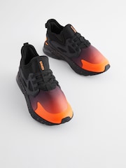 Orange/Black Elastic Lace Trainers - Image 6 of 6