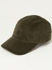 FatFace Green Cord 5 Panel Cap - Image 1 of 3