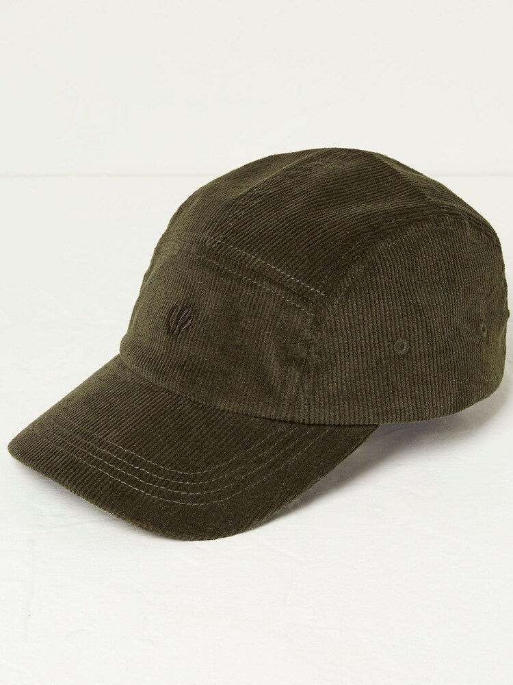 FatFace Green Cord 5 Panel Cap - Image 2 of 3