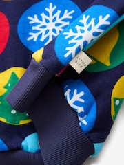 Little Bird by Jools Oliver Multi Christmas Festive 100% Cotton Sweatshirt - Image 7 of 7