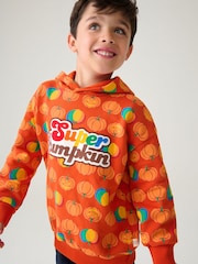 Little Bird by Jools Oliver Orange 100% Cotton Colourful Hoodie - Image 2 of 8