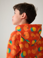 Little Bird by Jools Oliver Orange 100% Cotton Colourful Hoodie - Image 4 of 8
