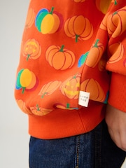 Little Bird by Jools Oliver Orange 100% Cotton Colourful Hoodie - Image 5 of 8
