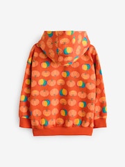 Little Bird by Jools Oliver Orange 100% Cotton Colourful Hoodie - Image 7 of 8