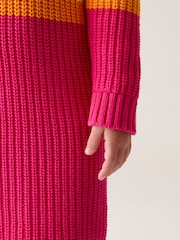 Little Bird by Jools Oliver Striped Knitted Jumper 100% Cotton Dress - Imagen 12 de 17