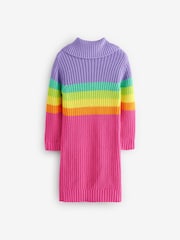 Little Bird by Jools Oliver Striped Knitted Jumper 100% Cotton Dress - Imagen 14 de 17
