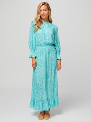 Aspiga Blue Maeve EcoVero™ Maxi Dress - Image 1 of 5
