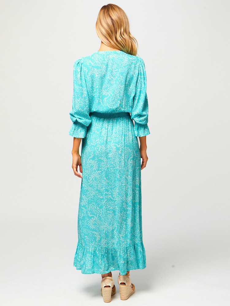 Aspiga Blue Maeve EcoVero™ Maxi Dress - Image 2 of 5