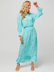 Aspiga Blue Maeve EcoVero™ Maxi Dress - Image 3 of 5