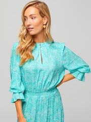 Aspiga Blue Maeve EcoVero™ Maxi Dress - Image 4 of 5