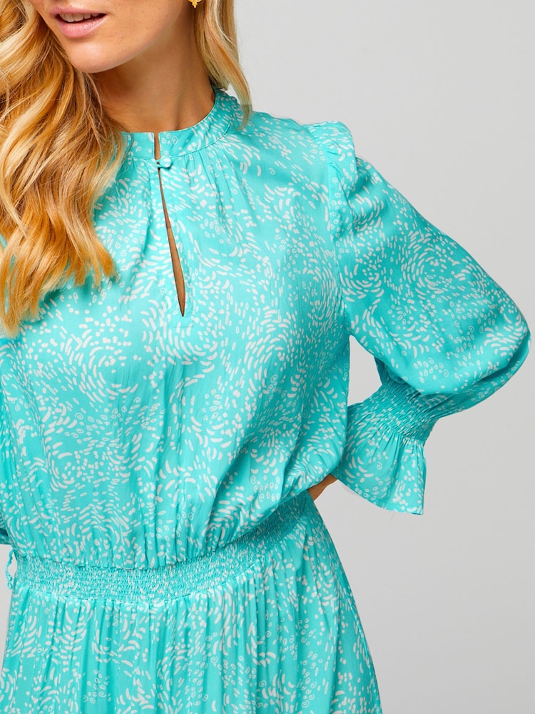 Aspiga Blue Maeve EcoVero™ Maxi Dress - Image 5 of 5