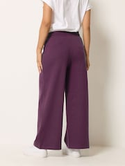 M&Co Purple Petite Wide Leg Joggers - Image 3 of 6
