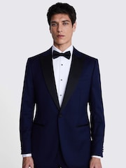 MOSS Blue Tailored Fit Twill Jacket - Image 2 of 5