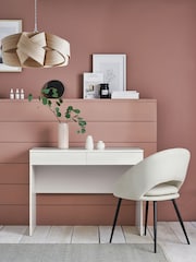 White Flynn 2 Drawer Console Dressing Table - Image 1 of 6