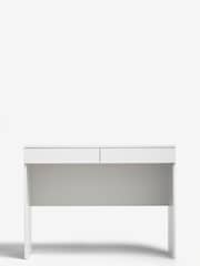 White Flynn 2 Drawer Console Dressing Table - Image 5 of 6
