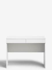 White Flynn 2 Drawer Console Dressing Table - Image 7 of 9