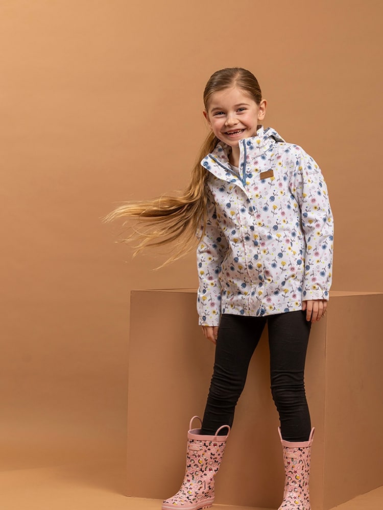 Trespass Drippy Waterproof Floral Print Jacket - Image 1 of 6