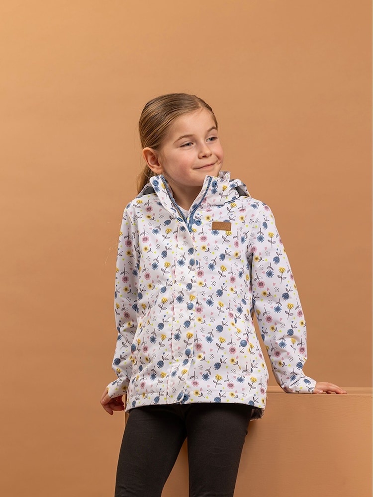 Trespass Drippy Waterproof Floral Print Jacket - Image 2 of 6