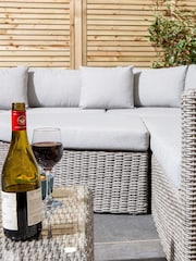 Rowlinson Grey Garden Marbella Rattan Effect Multifunction Furniture Set with Over 15 Seating Configurations - Image 11 of 14