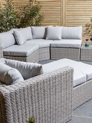 Rowlinson Grey Garden Marbella Rattan Effect Multifunction Furniture Set with Over 15 Seating Configurations - Image 8 of 14