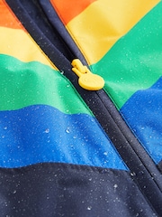 Little Bird by Jools Oliver Multi Rainbow Waterproof Puddlesuit - Image 7 of 8