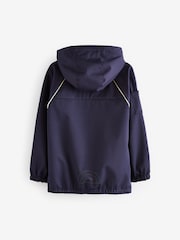 Little Bird by Jools Oliver Navy Navy Rainbow Trim Shower Resistant Softshell Jacket - Image 8 of 9